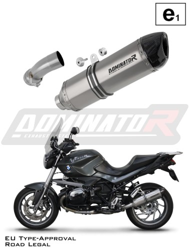 exhaust muffler DOMINATOR homologated road legal titanium HP1 fits the motorcycle BMW R1200R 2010   2014 6