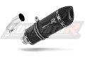 escape silenciador DOMINATOR HP1 negro compatible con la motocicleta BMW F650GS 2008  2012 2