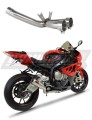 S1000RR Exhaust Cat Eliminator Catalyst Catalytic Converter Linkpipe Decat Downpipe 2009 - 2011 DOMINATOR x