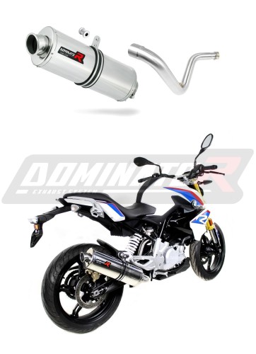 escape silenciador DOMINATOR oval compatible con la motocicleta BMW G310R 2016  2022 5