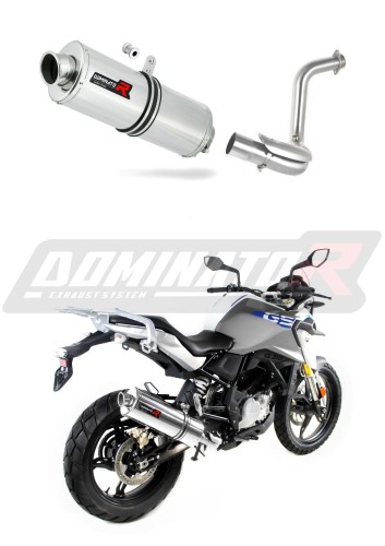 escape silenciador DOMINATOR oval compatible con la motocicleta BMW G310GS 2016  2024 5