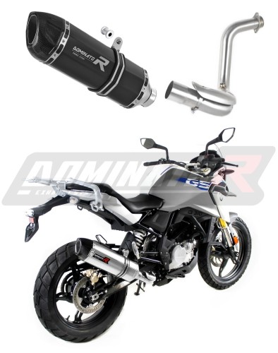 escape silenciador DOMINATOR HP1 negro compatible con la motocicleta BMW G310GS 2016  2024 3