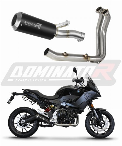sistema de escape completo con silenciador DOMINATOR Full System GP negro compatible