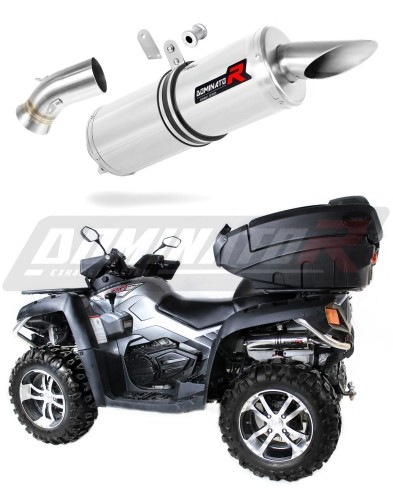 escape silenciador DOMINATOR redondo compatible con la motocicleta Cf moto X8 Terralander 800 V Twin 2012  2016 5