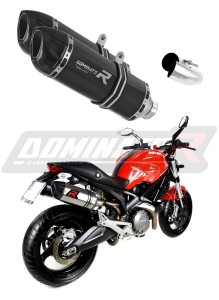 Ducati MONSTER 696 2008 - 2014 Silenciador Escape HP1 NEGRO + dB killer medium
