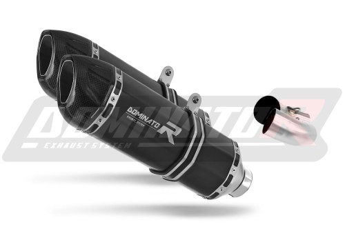escape silenciador DOMINATOR HP1 negro compatible con la motocicleta Ducati MONSTER 796 2010  2015 2