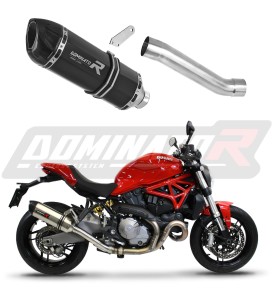 Ducati MONSTER 821 2018 - 2021 Silenciador Escape HP1 NEGRO + dB killer medium