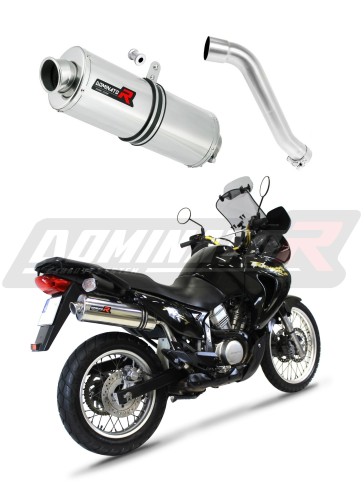 escape silenciador DOMINATOR oval compatible con la motocicleta Honda XL 650 V TRANSALP 2001  2007 6