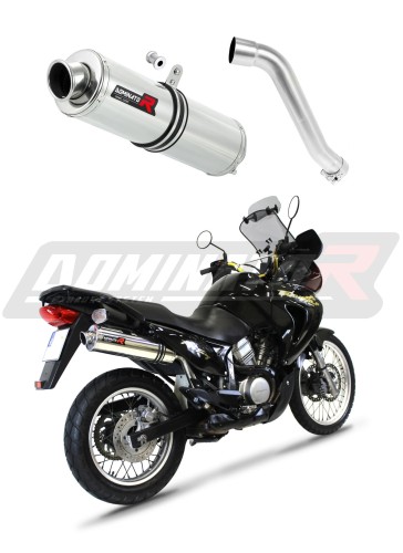 escape silenciador DOMINATOR redondo compatible con la motocicleta Honda XL 650 V TRANSALP 2001  2007 6