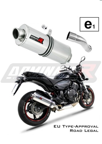 escape silenciador DOMINATOR homologado OVAL compatible con la motocicleta CB 600F HORNET 2007  2013 6