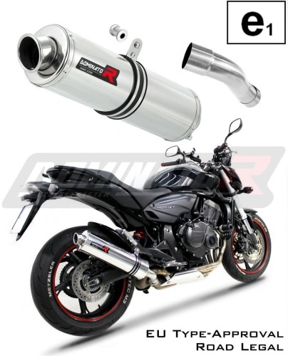 escape silenciador DOMINATOR homologado redondo compatible con la motocicleta CB 600F HORNET 2007  2013 6