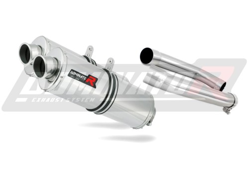 escape silenciador DOMINATOR oval compatible con la motocicleta Honda VTR 1000F Firestorm 2002  2006 3