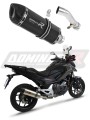 Honda NC 700 / 750 S 2012 - 2020 EXHAUST Muffler Auspuff Sportauspuff Silencer Echappement Silencieux Scarico Scarichi Escape Wydech Tłumik HP1 BLACK Dominator Exhaust System x