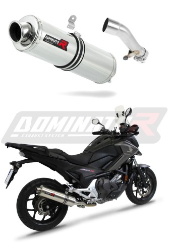 NC 700 750 S EXHAUST Honda Muffler Auspuff Sportauspuff Silencer Echappement Silencieux Scarico Scarichi Escape Wydech Tłumik ROUND 2012 - 2020 Dominator x