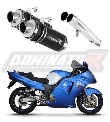 escape silenciador DOMINATOR GP1 negro compatible con la motocicleta Honda CBR 1100 XX 1996  2006 6