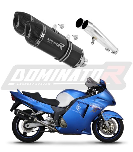escape silenciador DOMINATOR HP1 negro compatible con la motocicleta Honda CBR 1100 XX 1996  2006 6