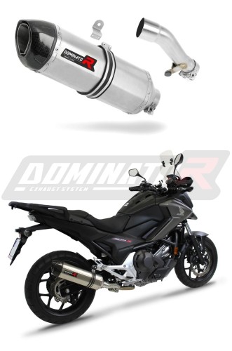 NC 700 750 X EXHAUST Honda Muffler Auspuff Sportauspuff Silencer Echappement Silencieux Scarico Scarichi Escape Wydech Tłumik HP1 Carbon End Cap 2012 - 2020 Dominator x
