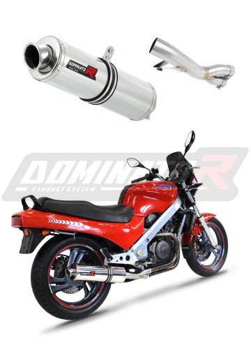 escape silenciador DOMINATOR redondo compatible con la motocicleta Honda NTV 650 REVERE 1988  1997 6