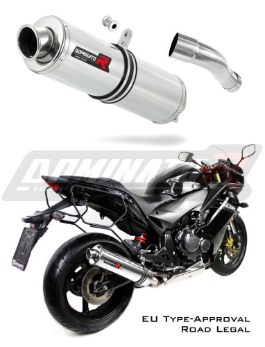 escape silenciador DOMINATOR homologado redondo compatible con la motocicleta CBR 600 F 2011  2015 3