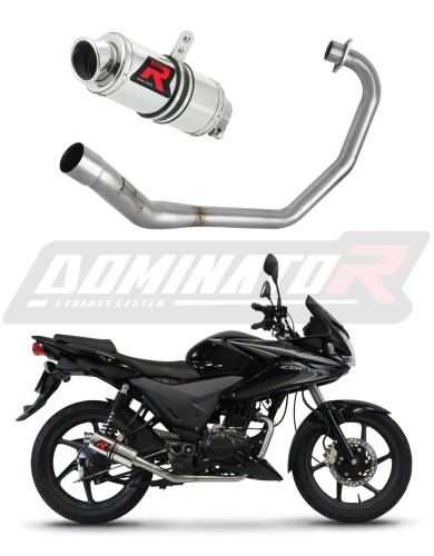 sistema de escape completo con silenciador DOMINATOR Full System GP1 compatible con la motocicleta Honda CBF 125 2009  2014 6