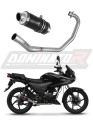 sistema de escape completo con silenciador DOMINATOR Full System GP1 negro compatible con la motocicleta Honda CBF 125 2009  2014 6