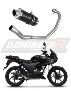 Honda CBF 125 2009 - 2014 Sistema de escape Colector Silenciador GP1 NEGRO + dB killer medium