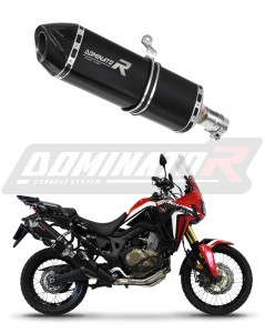 Honda CRF 1000L Africa Twin 2016 - 2019 Silenciador Escape HP7 NEGRO + dB killer medium