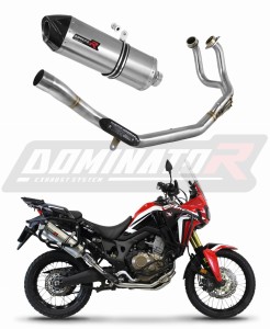Honda CRF 1000L Africa Twin 2016 - 2019 Sistema de escape Colector Silenciador HP7 + dB killer medium