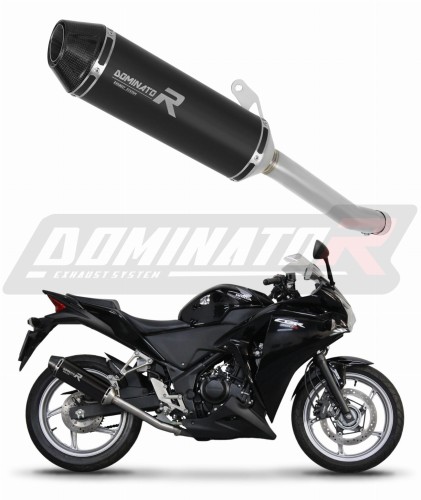 Honda CBR 250 R 2011 - 2013 EXHAUST Collector Manifold Full System Muffler Auspuff Sportauspuff Silencer Echappement Silencieux Scarico Scarichi Escape Wydech Tłumik HP3 BLACK Dominator Exhaust System x