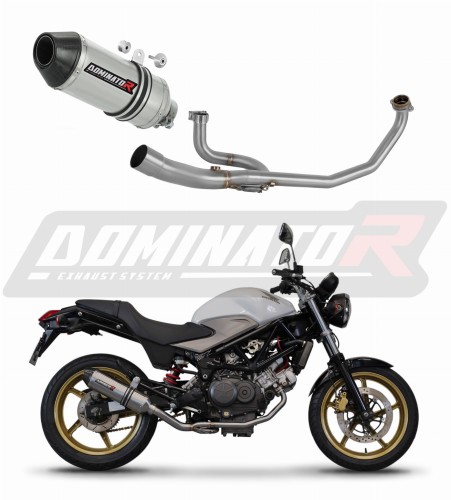 complete exhaust system with muffler DOMINATOR Full System HP3 fits to Honda VTR 250 2009  2015 6