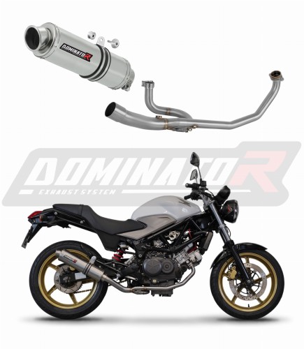 complete exhaust system with muffler DOMINATOR Full System GP1 fits to Honda VTR 250 2009  2015 6