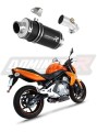 Kawasaki ER - 6N / F 650 2006 - 2008  motorcycle Exhaust Muffler Auspuff Sportauspuff Silencer Echappement Silencieux Scarico Scarichi Escape Wydech Tłumik GP1 BLACK Dominator x