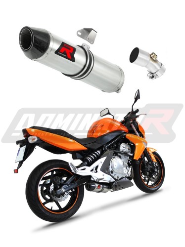 ER-6N ER-6F 650 EXHAUST Kawasaki Muffler Auspuff Sportauspuff Silencer Echappement Silencieux Scarico Scarichi Escape Wydech Tłumik Carbon Tip HP2 2006 - 2008 Dominator x