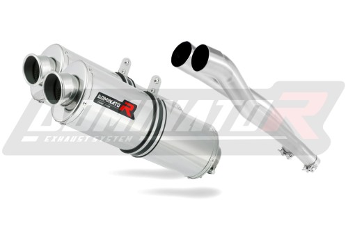 exhaust muffler DOMINATOR oval fits the motorcycle Kawasaki ZZR 1400 2006   2011 3