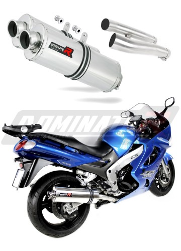 escape silenciador DOMINATOR oval compatible con la motocicleta Kawasaki ZZR 1200 2002  2005 5