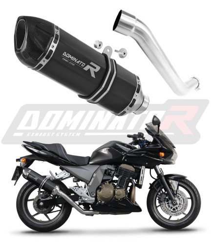 escape silenciador DOMINATOR HP1 negro compatible con la motocicleta Kawasaki Z750 2004  2006 6