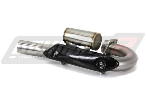 KX 450 F KXF Exhaust Header Head pipe Linkpipe Downpipe Kolano with PowerBomb 2012 - 2015 DOMINATOR  x