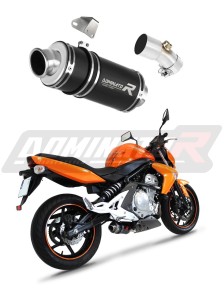 Kawasaki ER - 6 N / F 650 2009 - 2011 Silenciador Escape GP1 NEGRO + dB killer medium