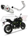 sistema de escape completo con silenciador DOMINATOR Full System HP1 compatible con la motocicleta Z650 2017  2023 7