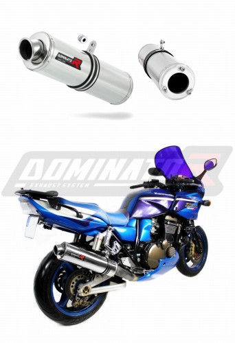 exhaust muffler DOMINATOR ROUND fits the motorcycle Kawasaki ZRX 1200 S 2001   2007 5
