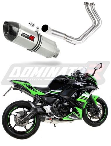 complete exhaust system with muffler DOMINATOR Full System HP1 fits to Kawasaki NINJA 650 2017  2022 5
