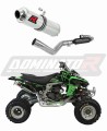 sistema de escape completo con silenciador DOMINATOR Full System GP1 compatible con la motocicleta Kawasaki KFX 450 2008  2014 6