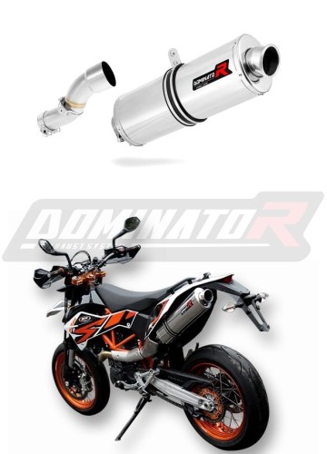 690 SMC EXHAUST KTM Muffler Auspuff Sportauspuff Silencer Echappement Silencieux Scarico Scarichi Escape Wydech Tłumik OVAL 2008 - 2011 Dominator  x