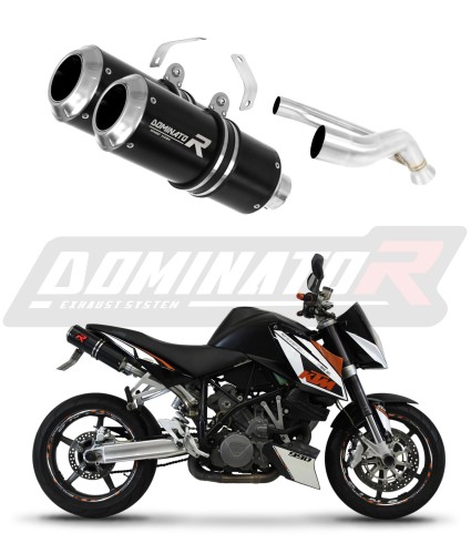 escape silenciador DOMINATOR GP negro compatible con la motocicleta KTM 990 SUPER Duke 2005  2013 6