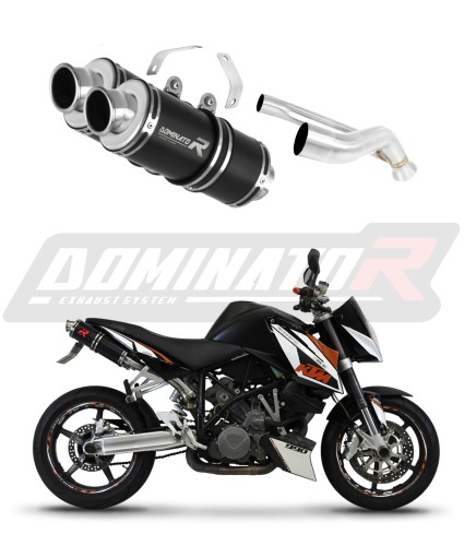 escape silenciador DOMINATOR GP1 negro compatible con la motocicleta KTM 990 SUPER Duke 2005  2013 6
