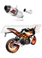 RC 390 EXHAUST KTM Muffler Auspuff Sportauspuff Silencer Echappement Silencieux Scarico Scarichi Escape Wydech Tłumik Carbon Tip HP3 2017 - 2018 Dominator  x