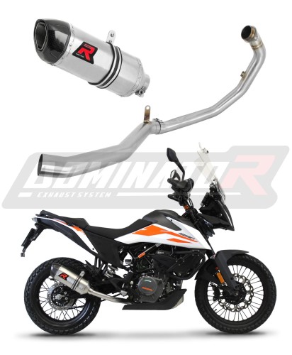 sistema de escape completo con silenciador DOMINATOR Full System HP1 compatible con la motocicleta KTM 390 Adventure 2020  2023 5