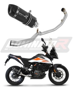 KTM 390 Adventure 2020 - 2024  Full Exhaust System Collector Silencer HP1 BLACK + dB killer medium