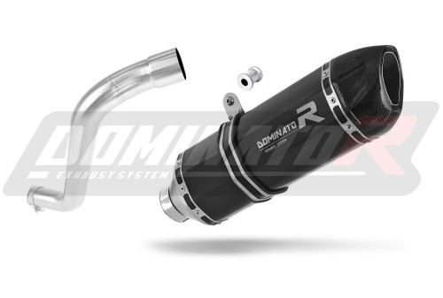 escape silenciador DOMINATOR HP1 negro compatible con la motocicleta BMW F650ST  2