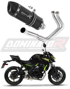 Kawasaki Z650 2017 - 2023 Sistema de escape Colector Silenciador HP1 NEGRO + dB killer medium